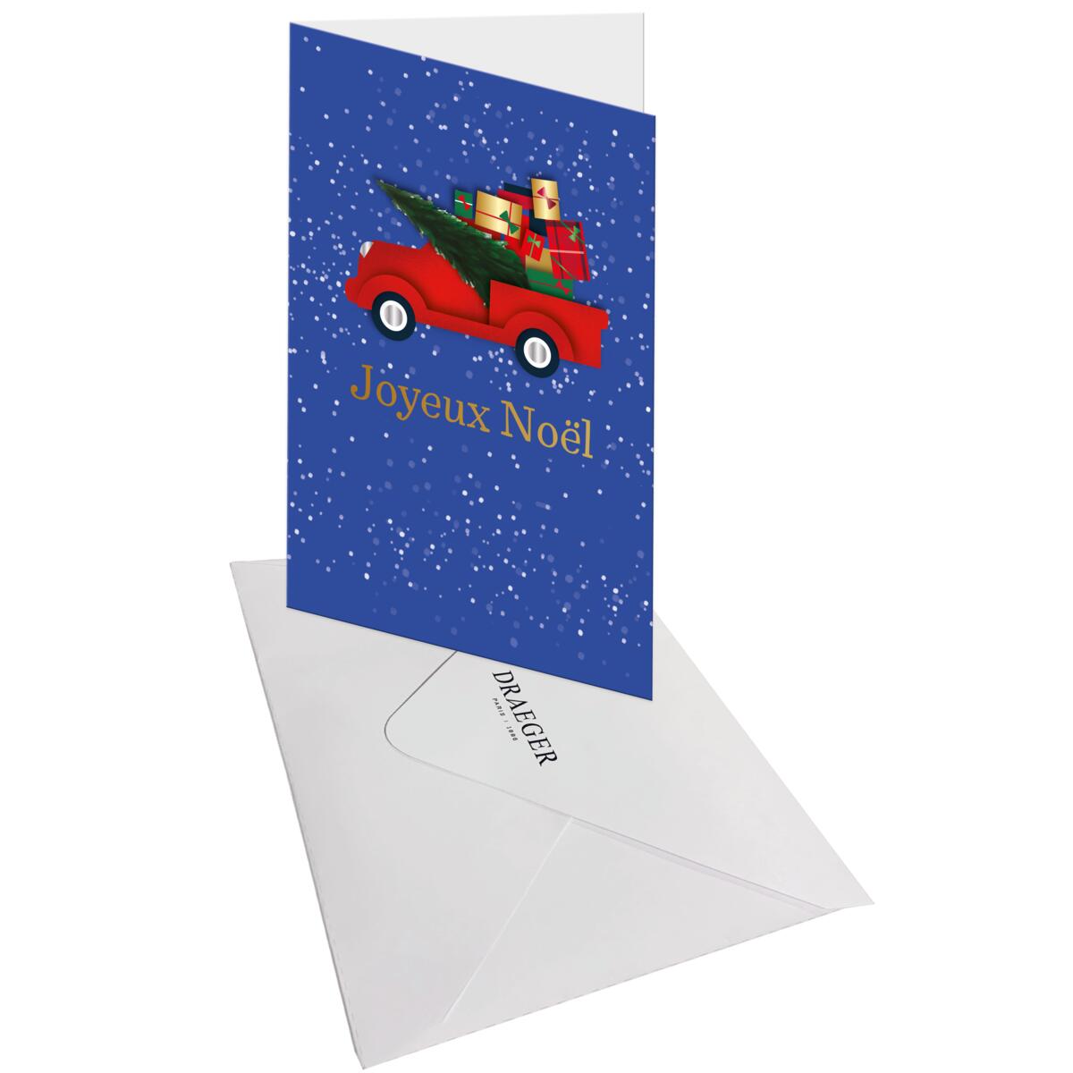 Carte de vœux Signature noël Voiture noël 3