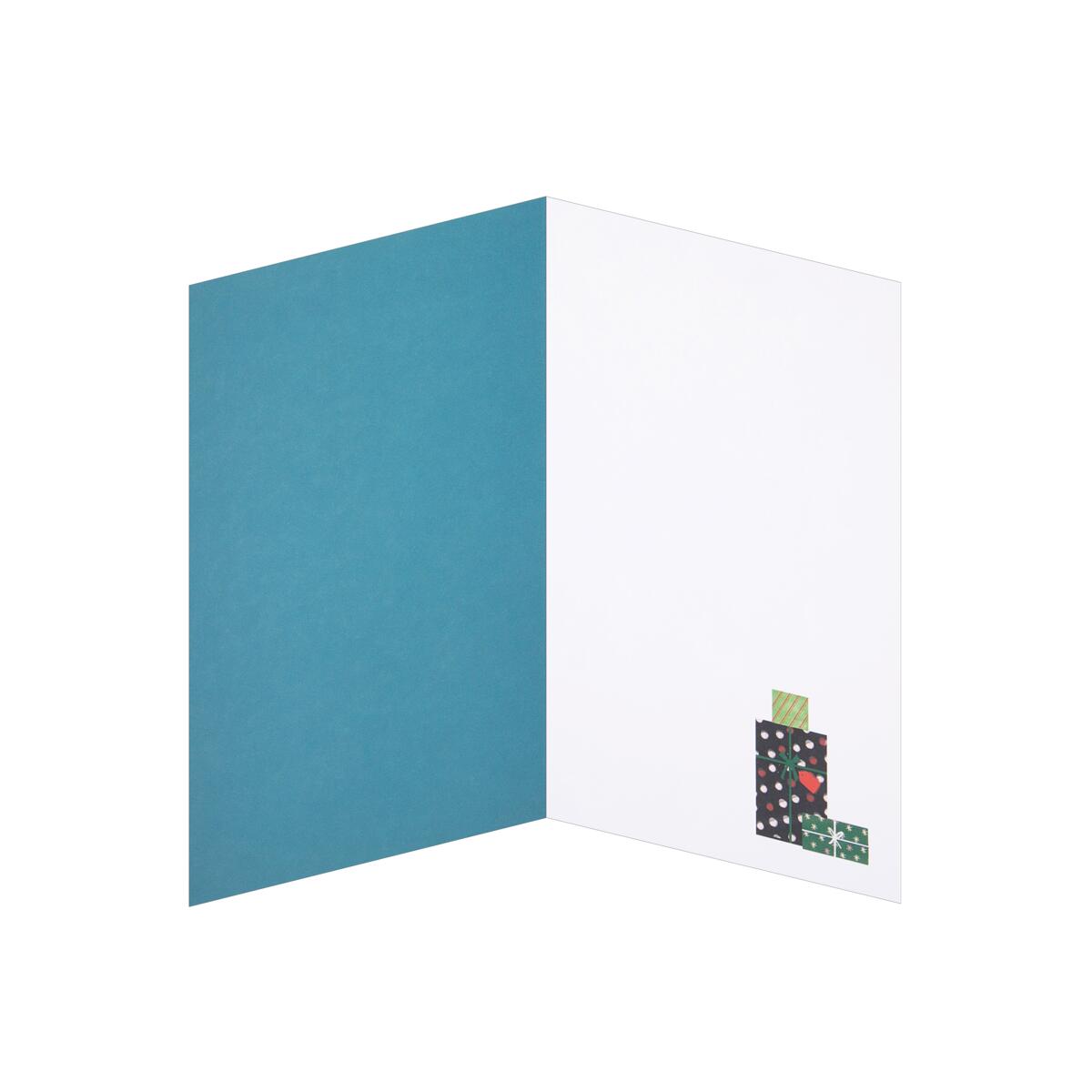 Carte de vœux Signature noël Hotte du père noël 5