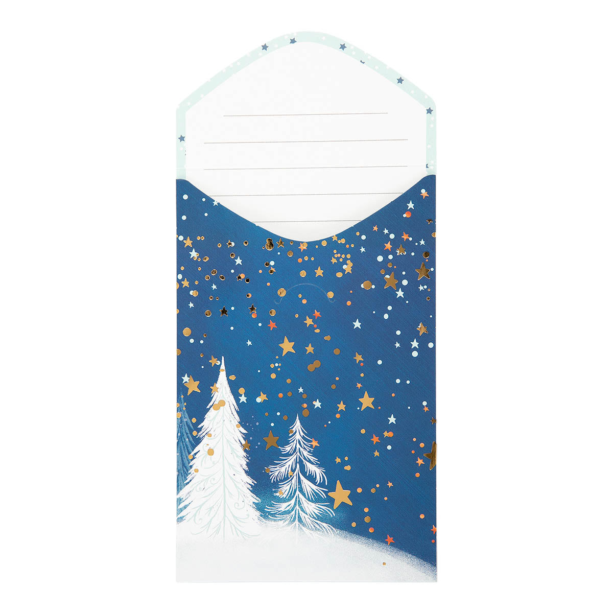 Abeto nevado sorpresa Tarjetas de felicitación