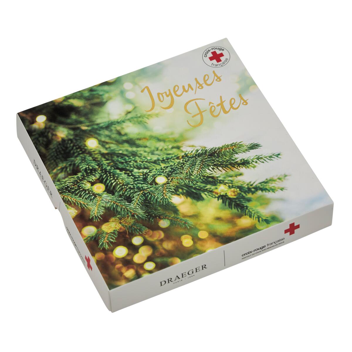 Coffret cartes de voeux Croix-Rouge Joyeuses fêtes - Sapin 1