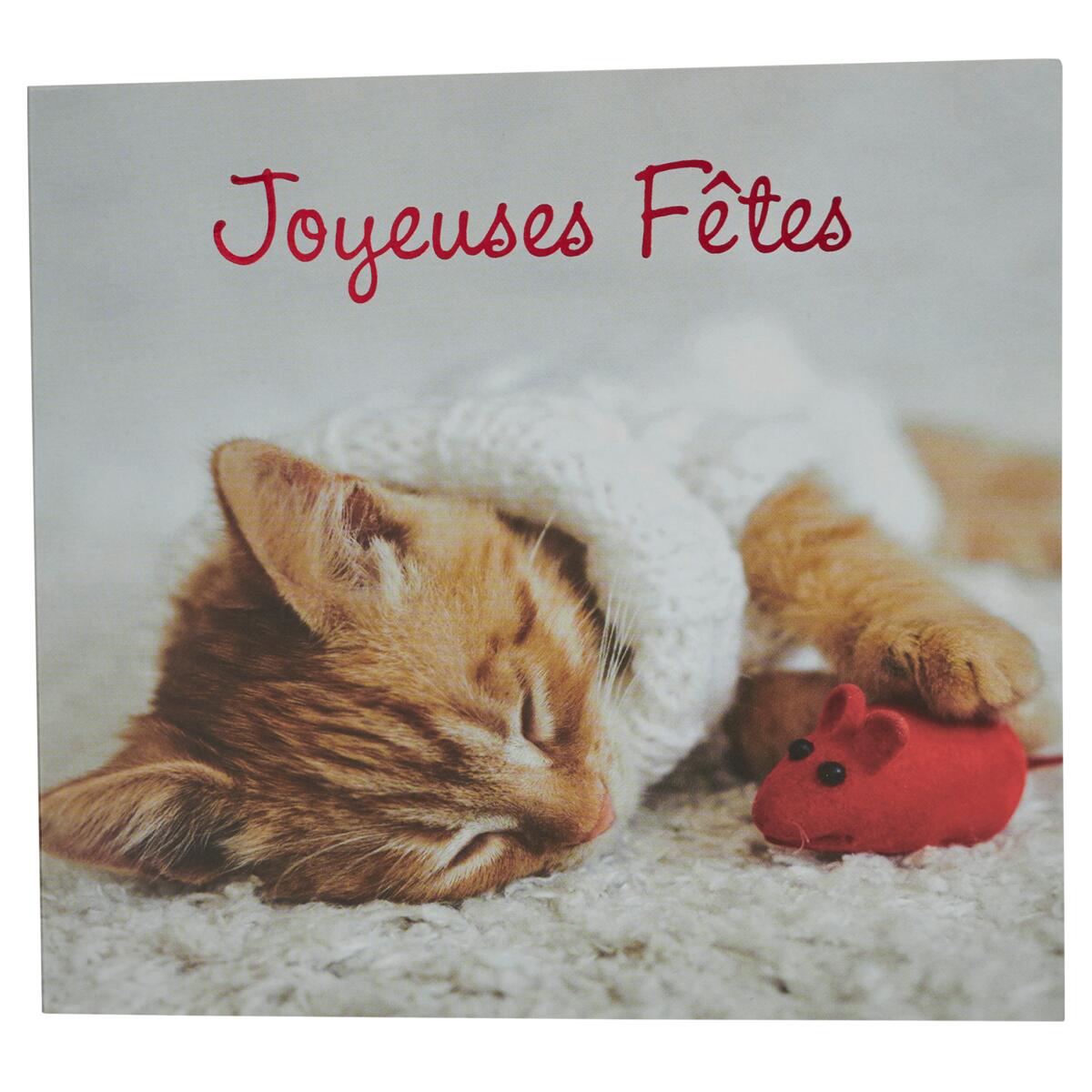 Coffret de cartes Croix-Rouge Joyeuses fêtes chaton 2
