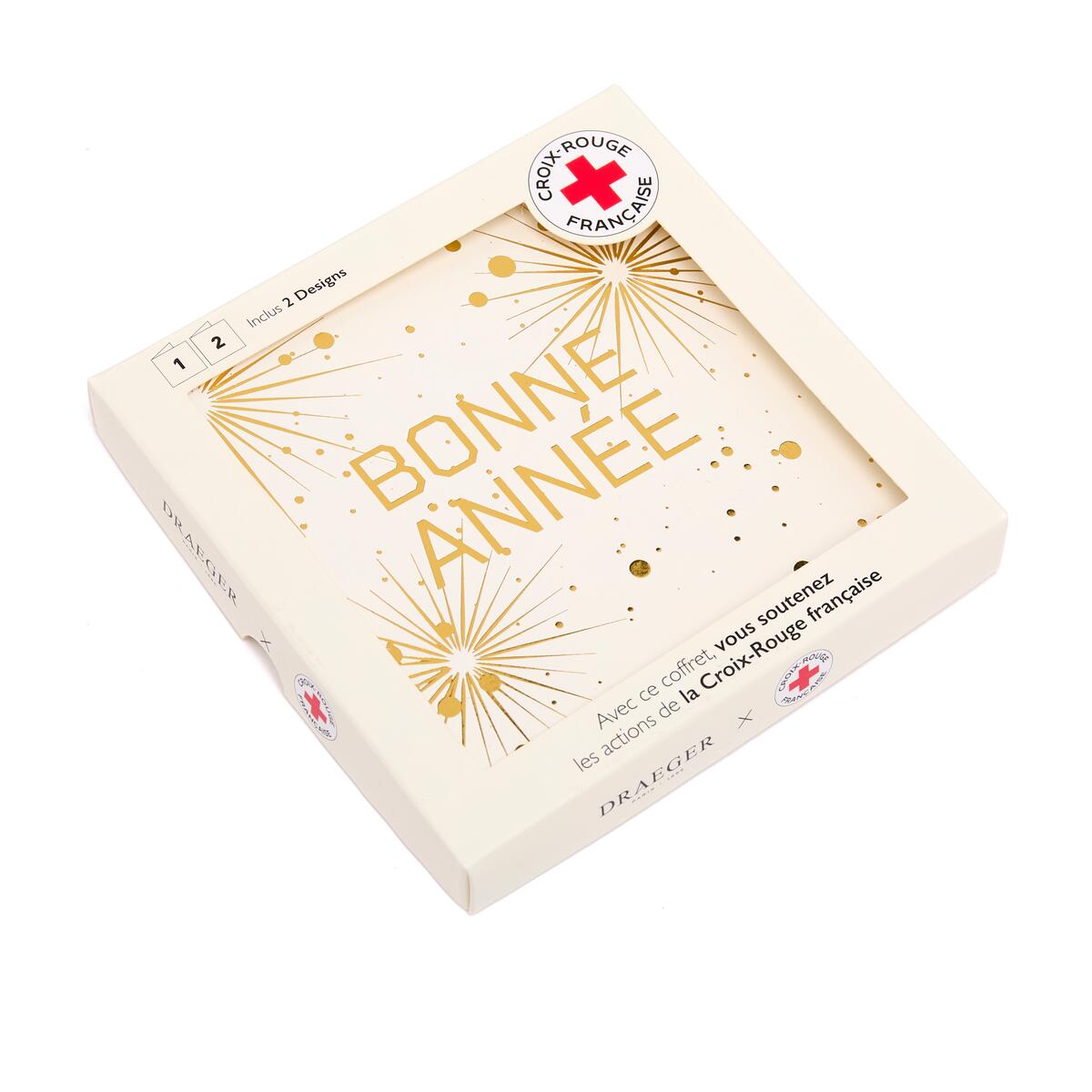 Coffret cartes de vœux Croix-Rouge Bonne année boule 1