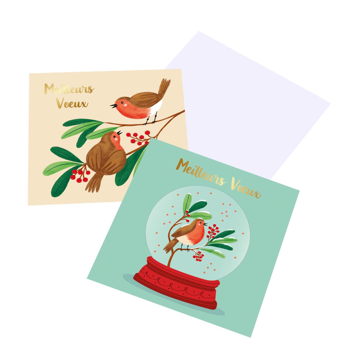 Coffret cartes de vœux Croix-Rouge Rouge-gorge 2
