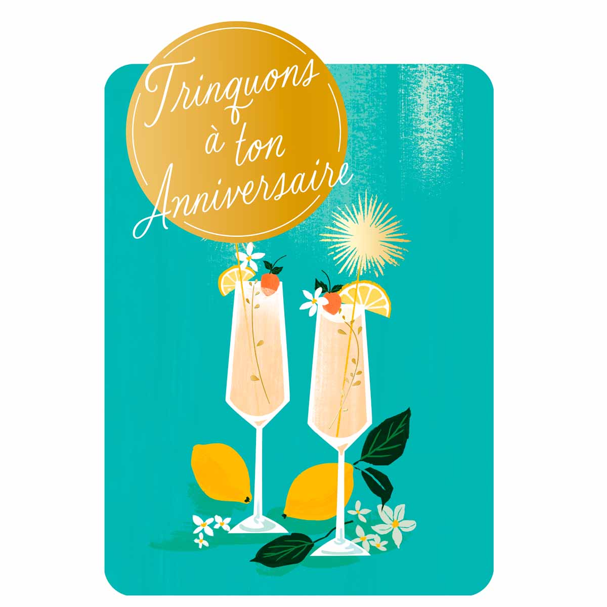 Tarjeta de felicitación con tema de cumpleaños Party Time - Múltiples estilos