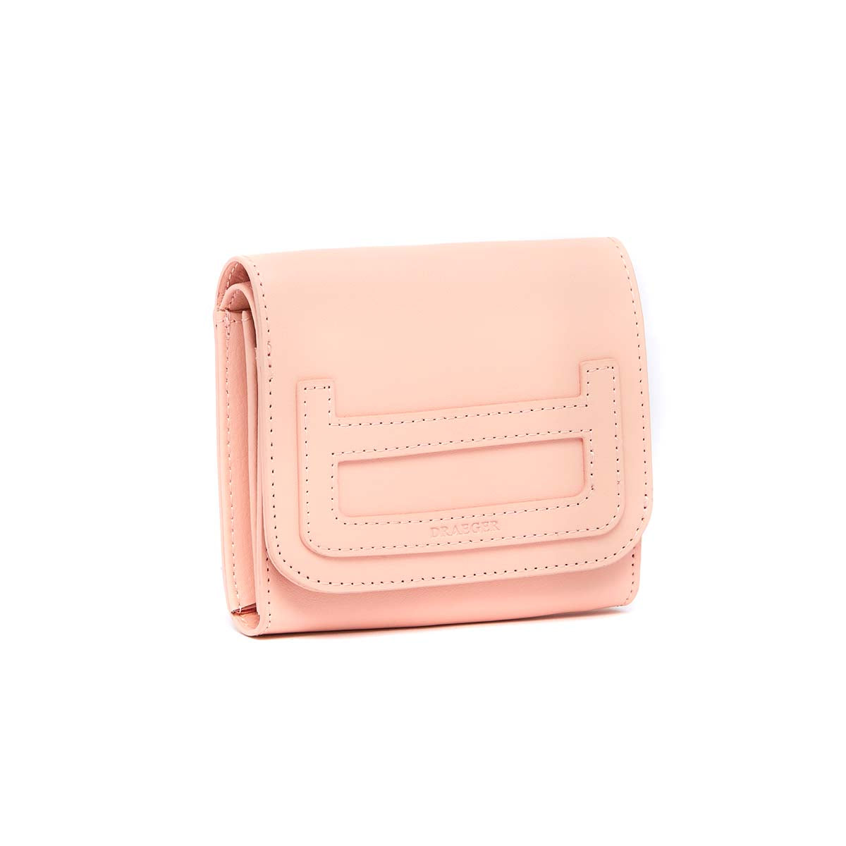 Porte-monnaie Femme à rabat en cuir - Rose