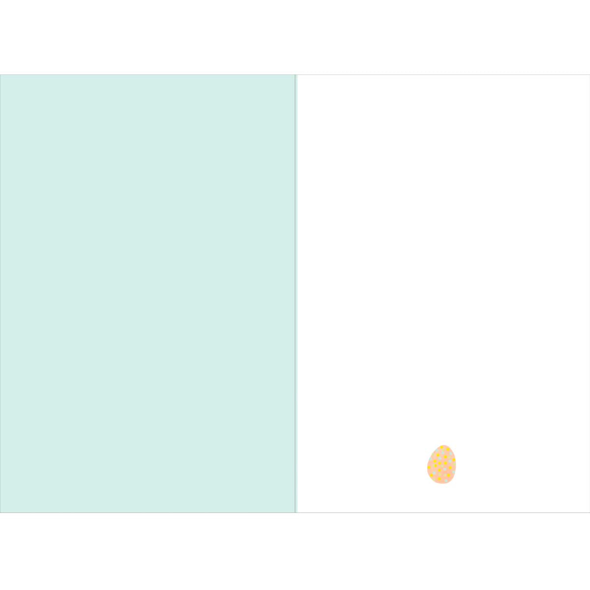 Tarjeta de Pascua - pollito suave