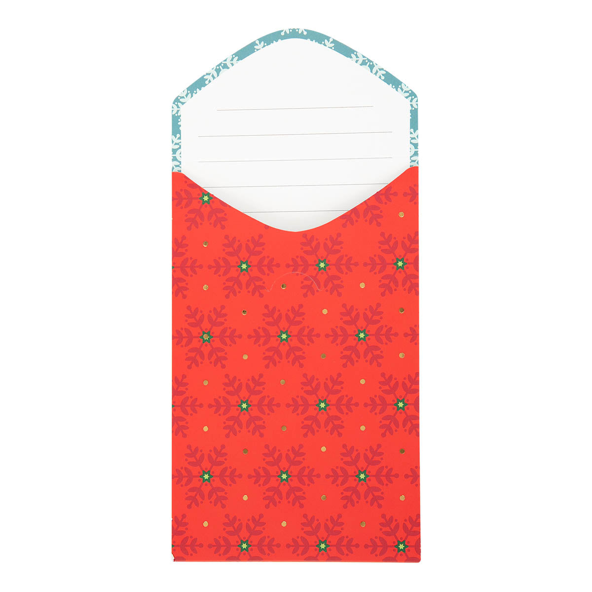 Sorpresa de copos de nieve rojos Tarjetas de felicitación