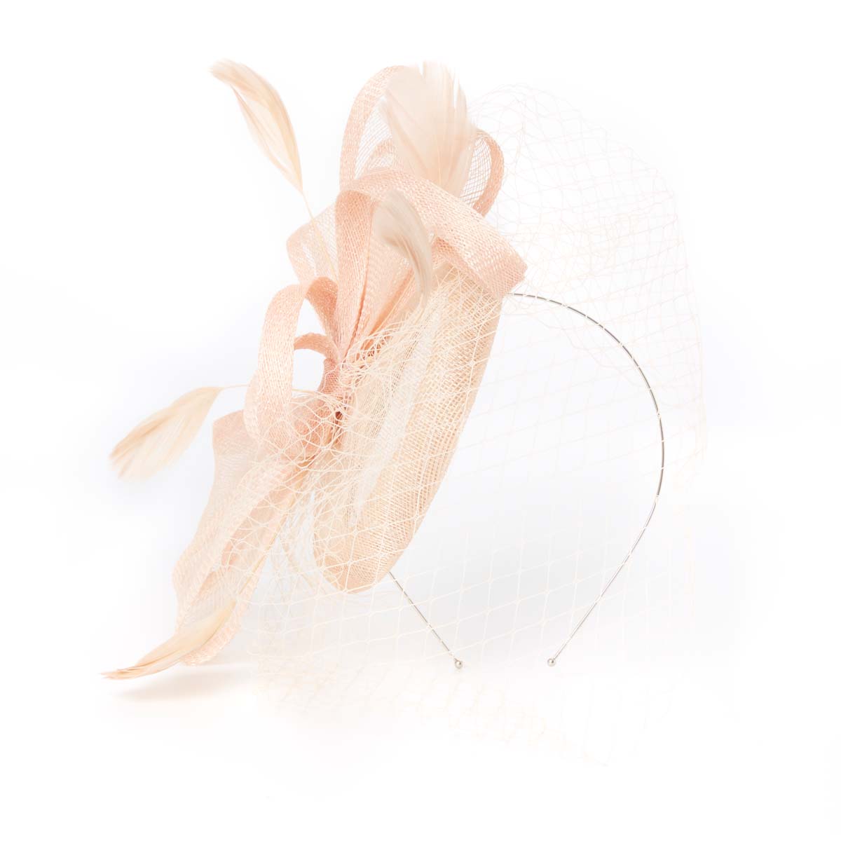 Tocado de plumas - Liso - Mujer - Sombrero de fiesta de boda - Talla única