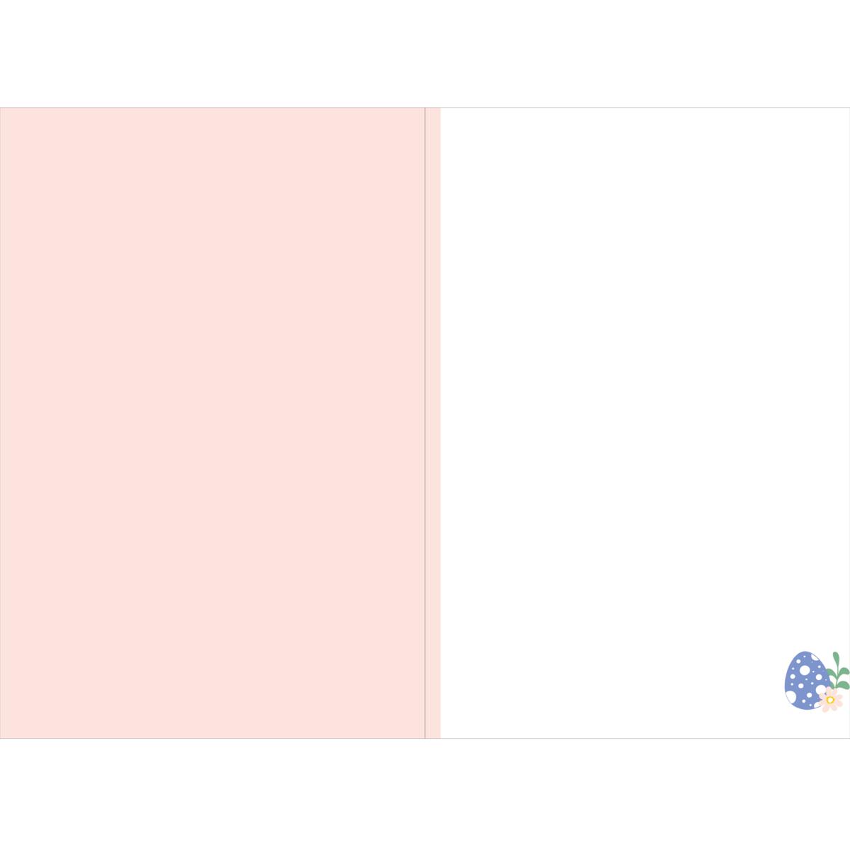 Carte de Pâques - Œufs Pâques & Marguerites