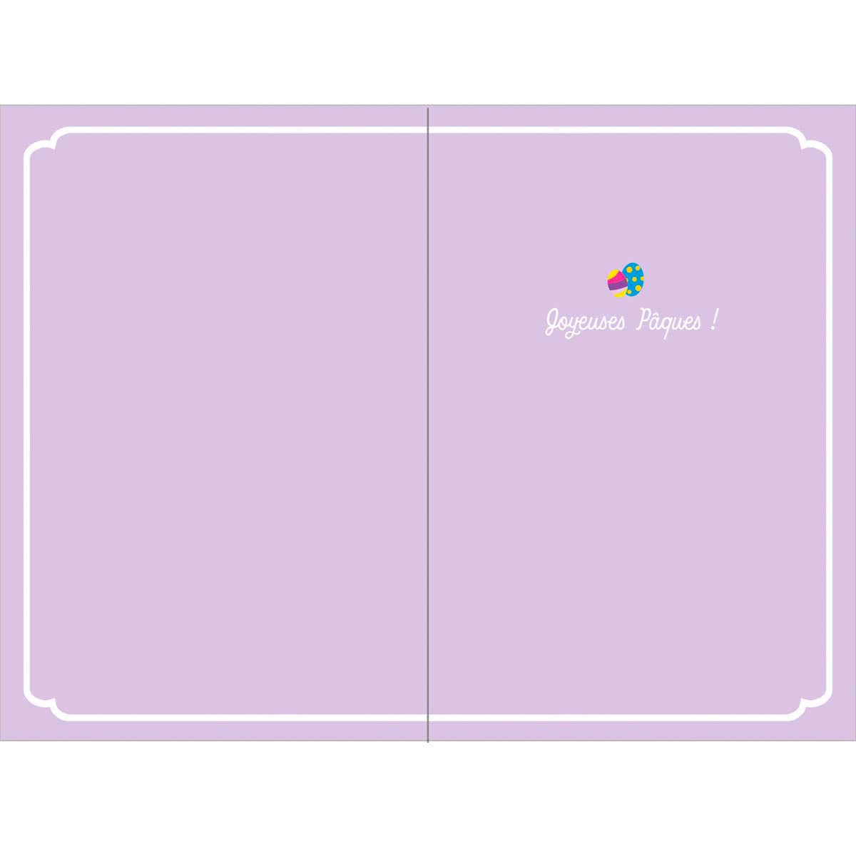 Carte de Pâques - Panier Gourmand