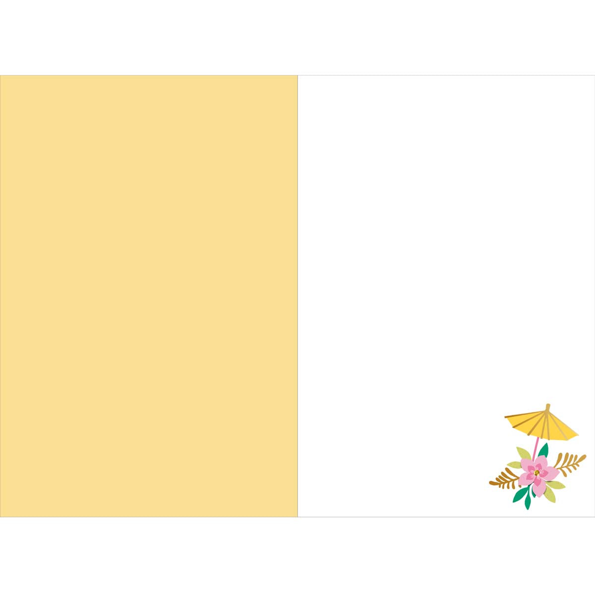 Tarjeta FIRMA de Cócteles de Colores - 11,5 x 17 cm