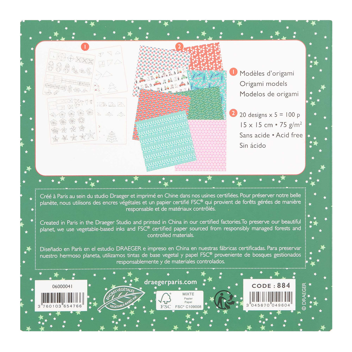 100 papiers Origami - Route de Noël