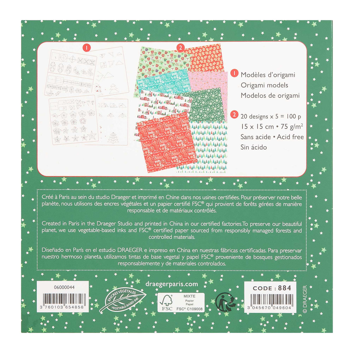 100 papiers Origami - Féérie de Noël