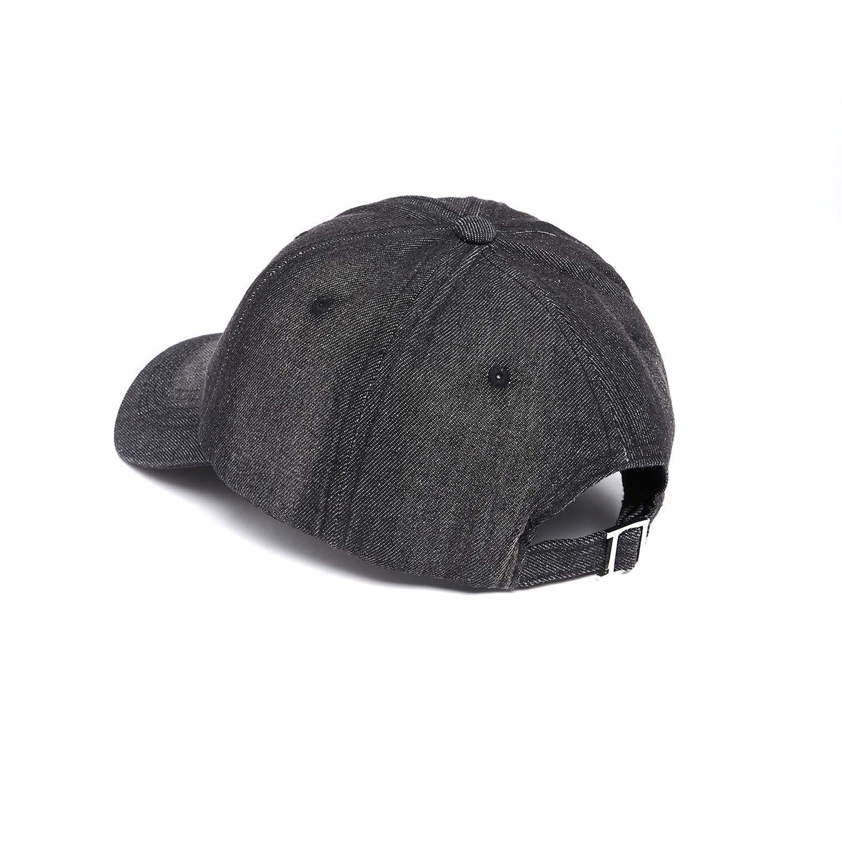 Casquette D unie réglable par boucle - 100% Cotton - Unisex - noire jean Draeger