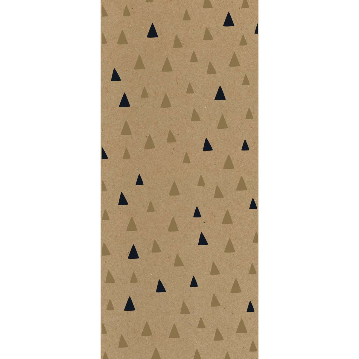 Sac cadeau kraft petit format Triangles Black & Go