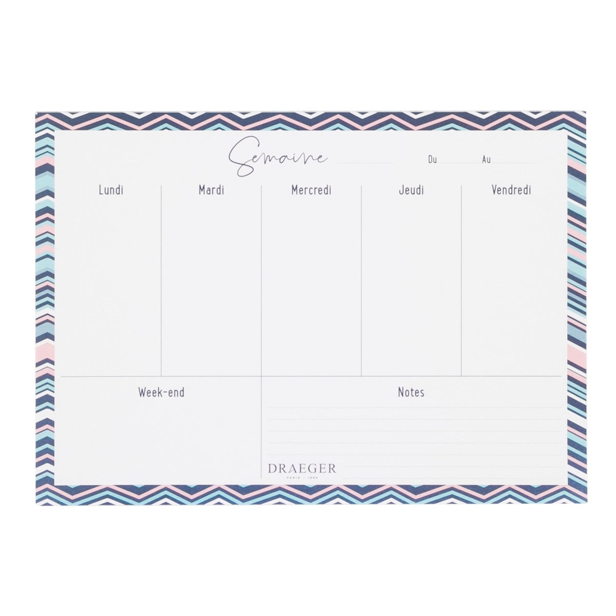 Planner semainier - 52 feuilles détachables