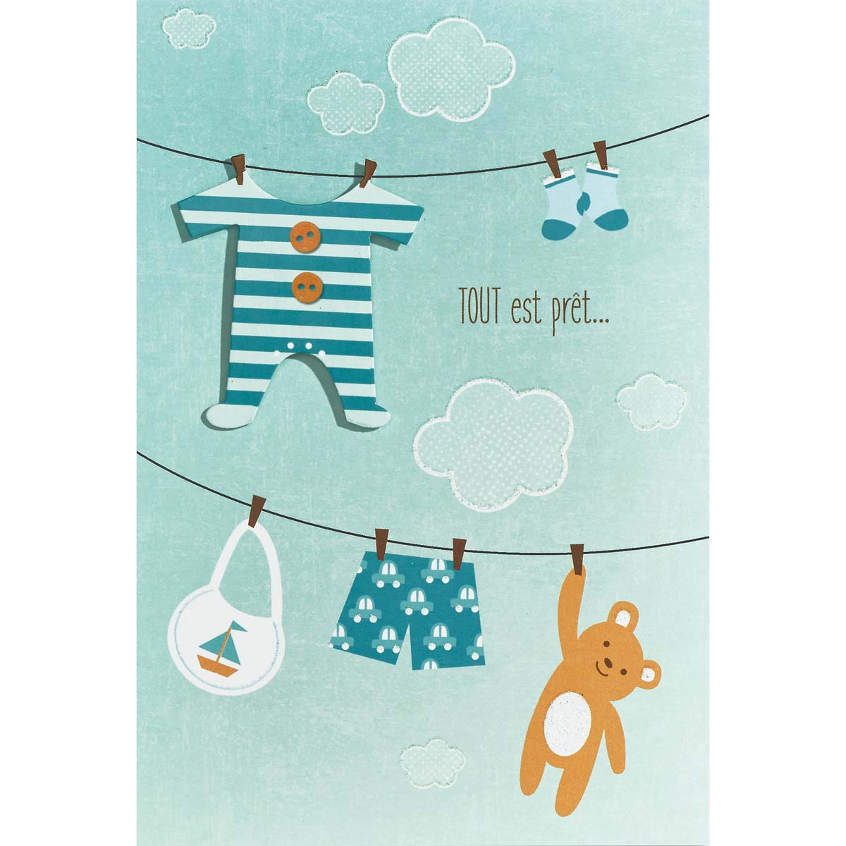Carte Tout est prêt pour le Bébé
