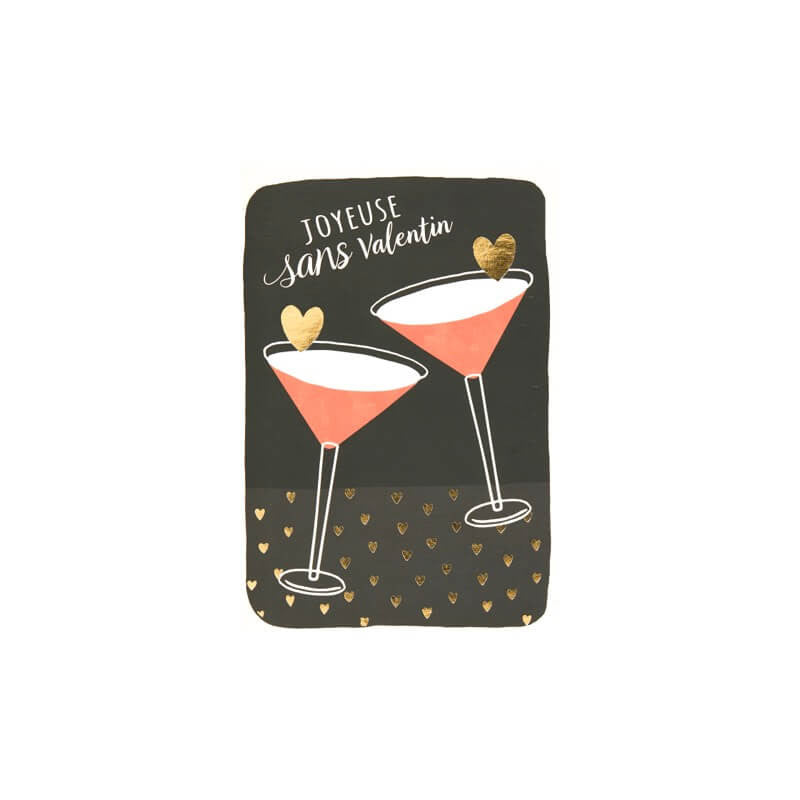 Carte humour Joyeuse sans Valentin