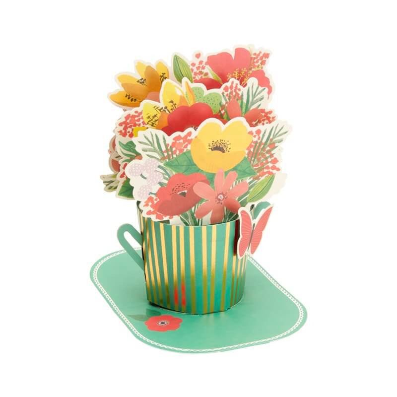 Carte pop up 3D - Bouquet de fleurs