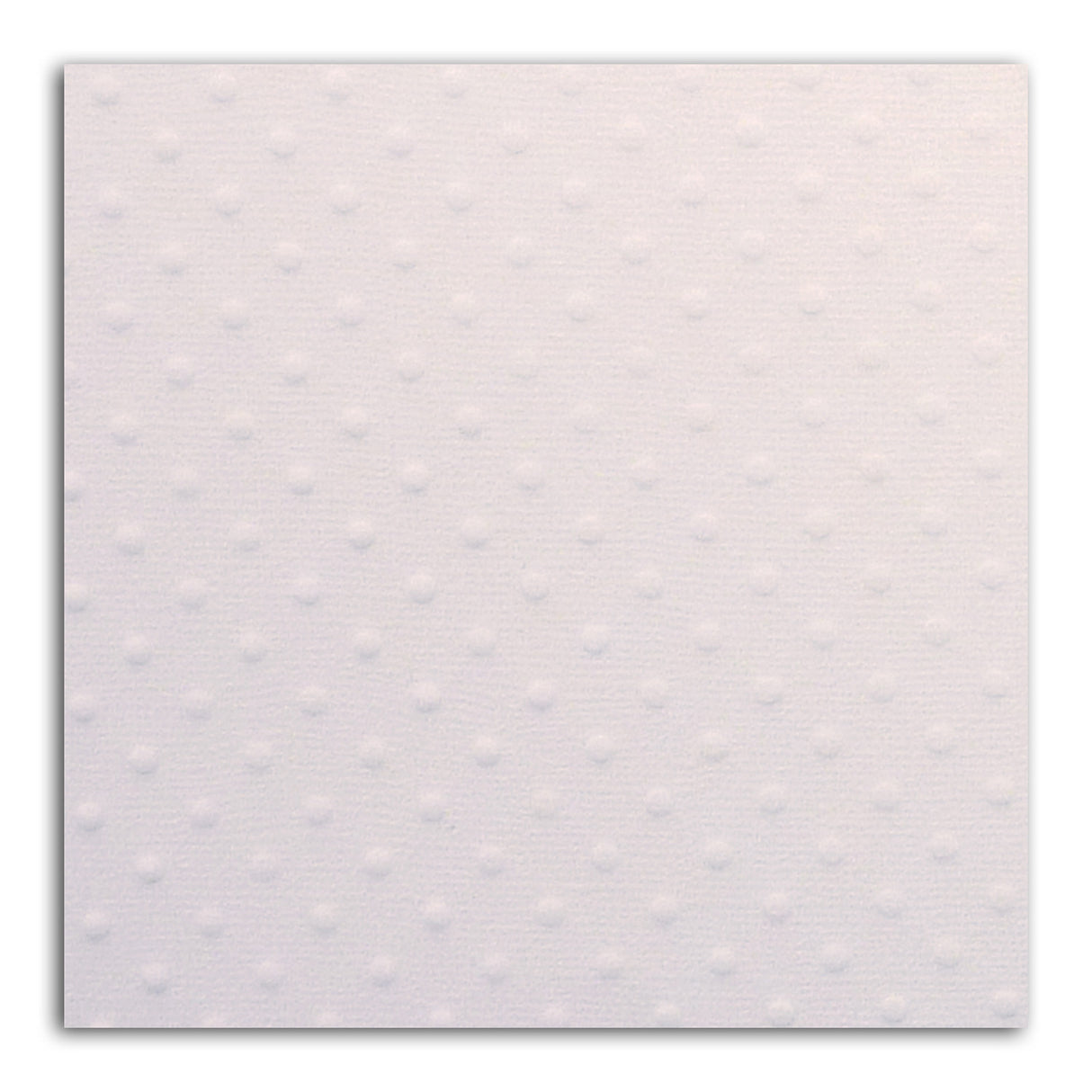 Papier scrap Mahé Pois Blanc Embossé 30,5x30,5 cm