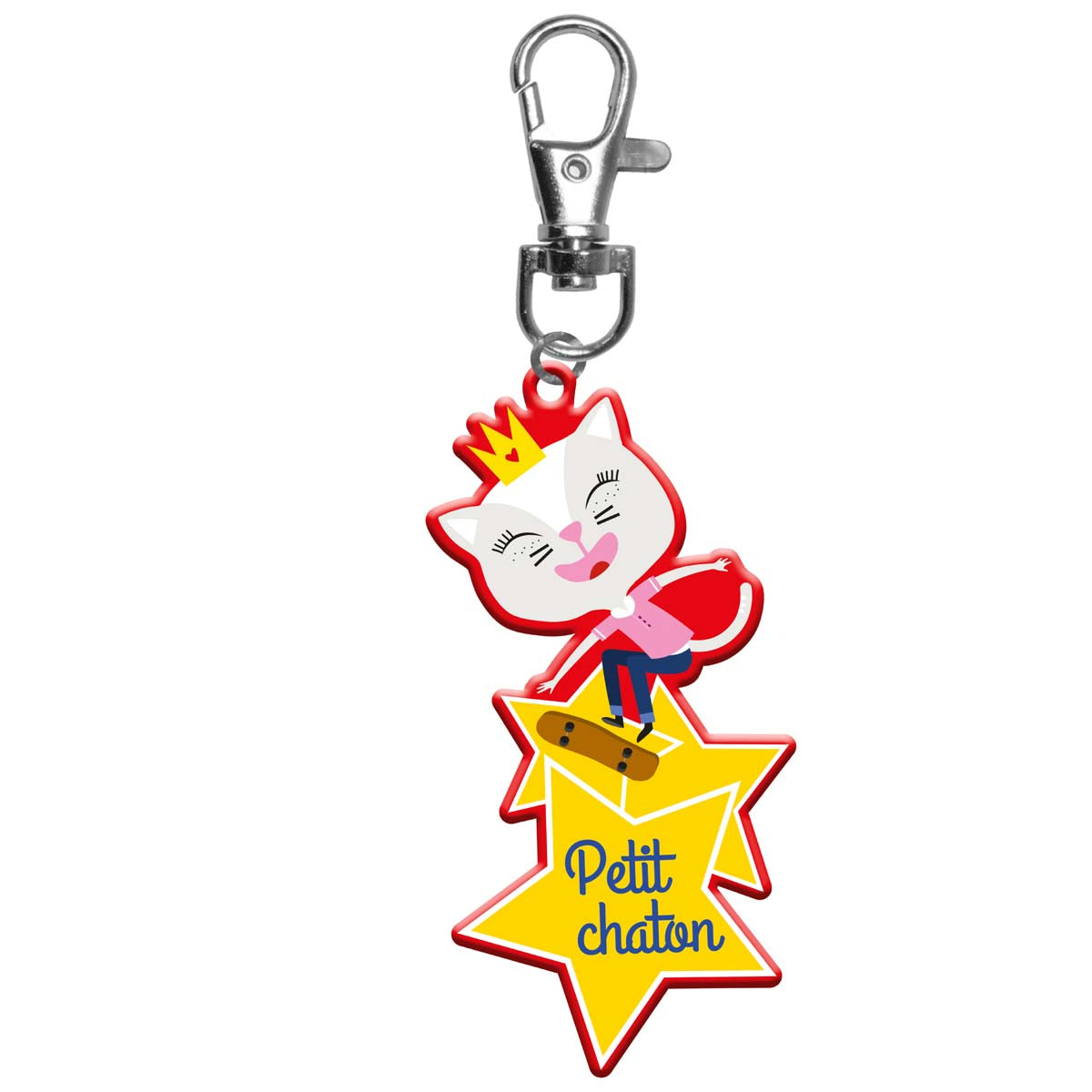 Porte-clés enfant - Petit chaton étoile