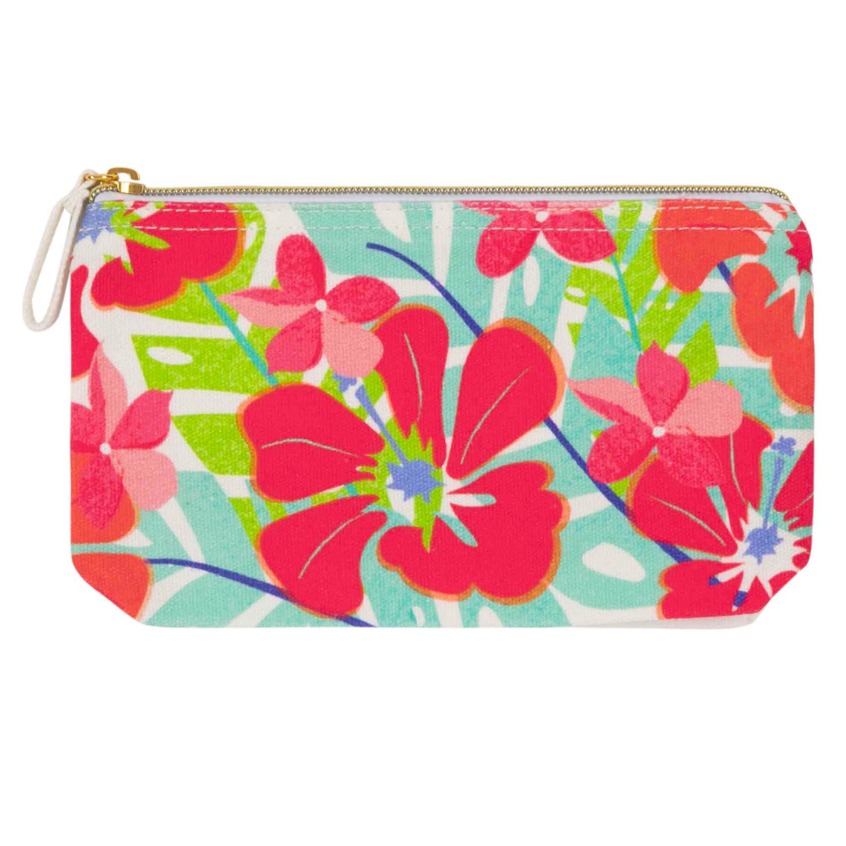 Pochette coton imprimé Hibiscus