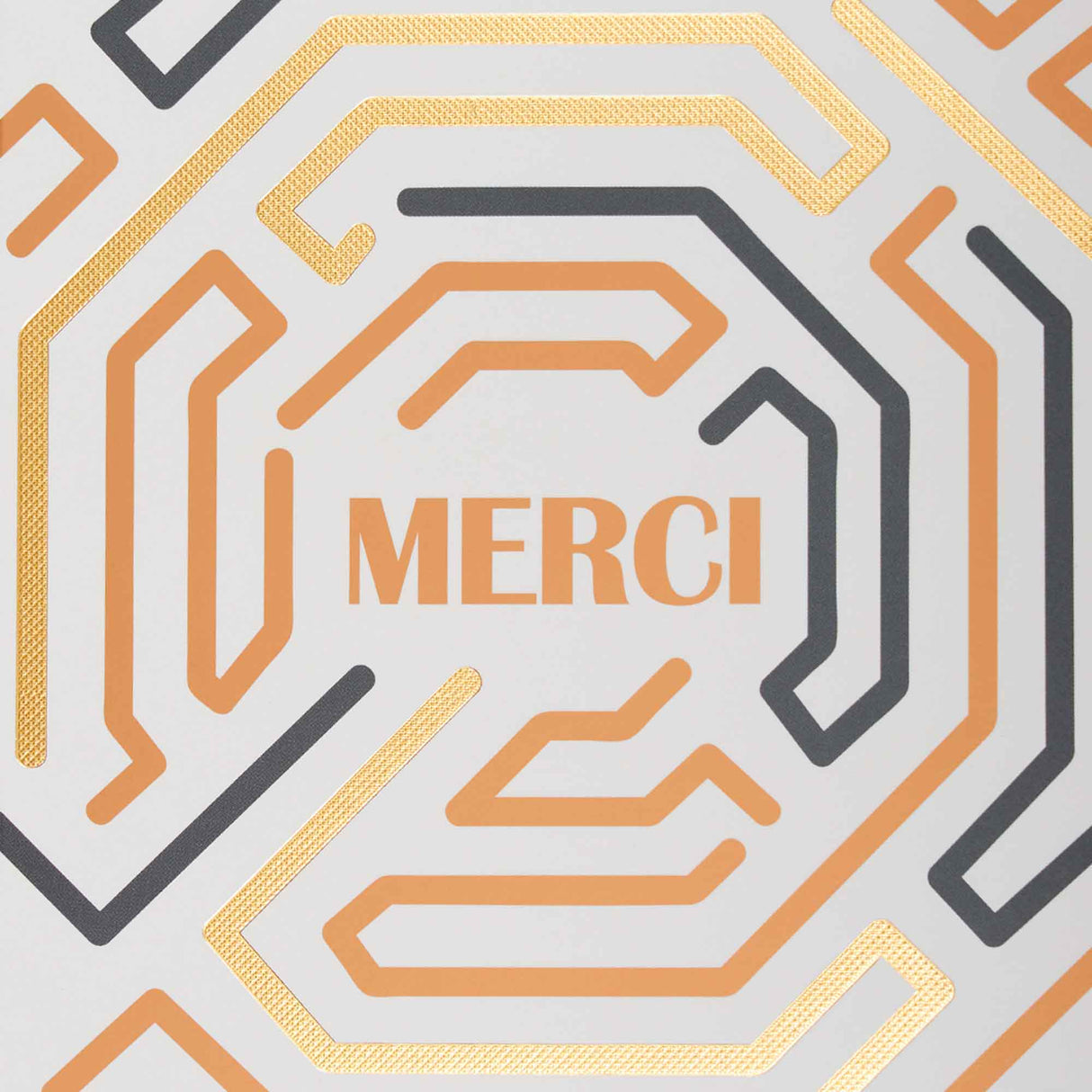 Carte Merci or et cuivre
