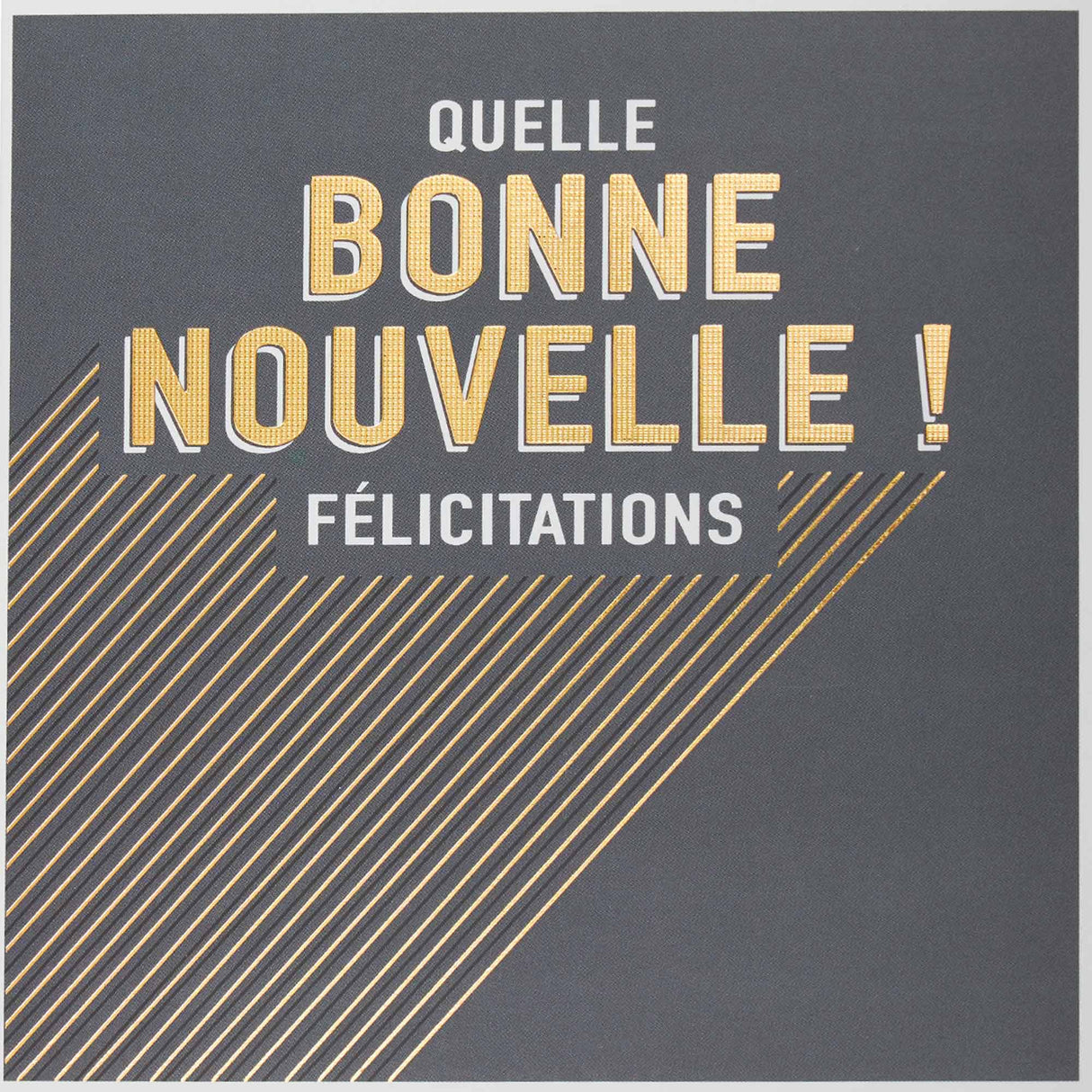 Carte Félicitations Bonne nouvelle