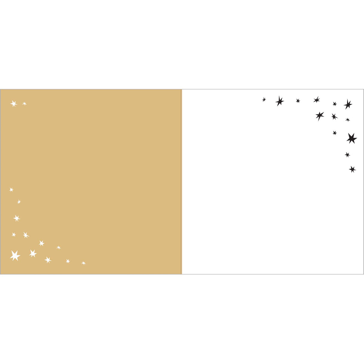 Carte Bravo coupe dorée
