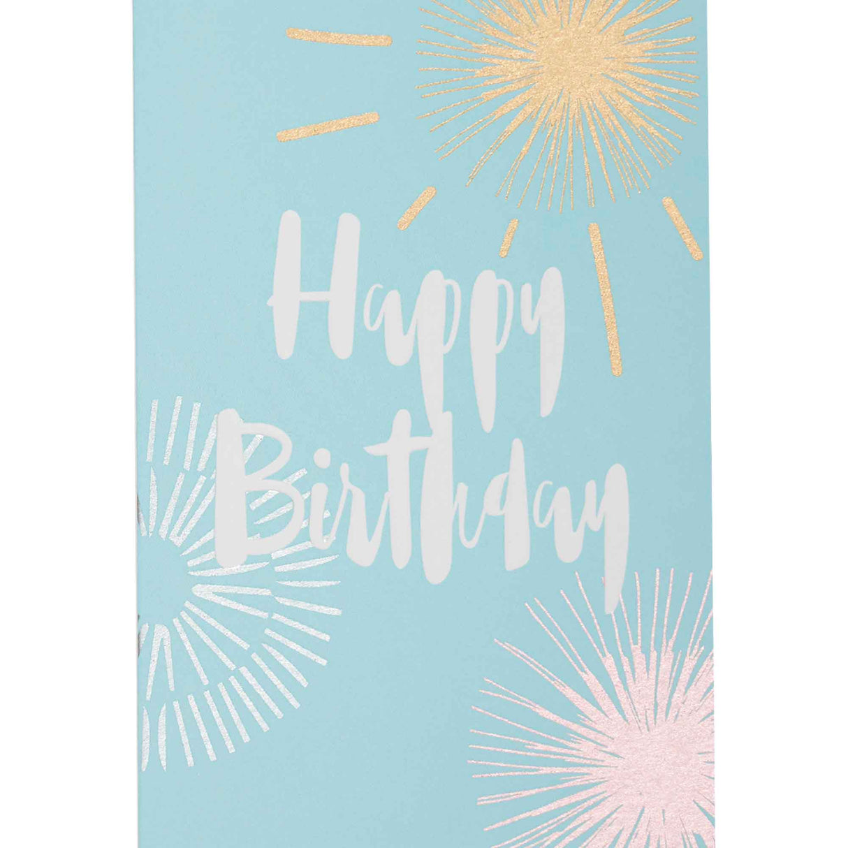 Carte anniversaire Happy birthday Feux d'artifice