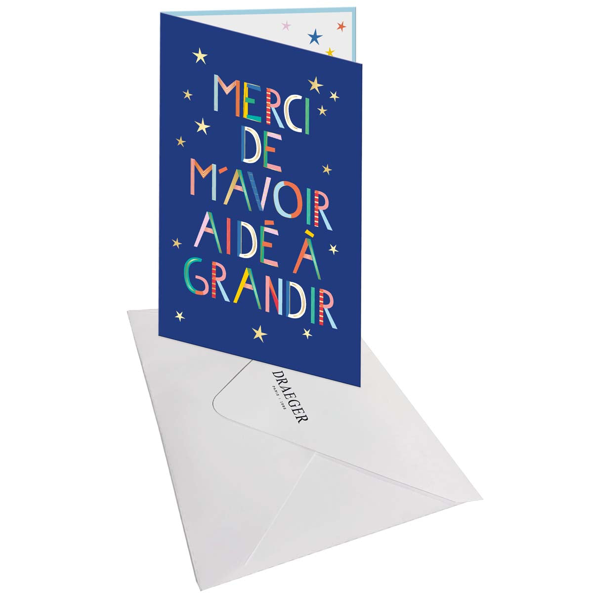 Carte de voeux - Merci de m'avoir aidé à grandir