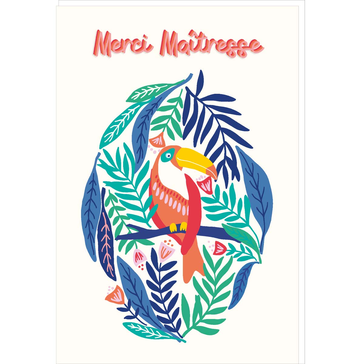 Carte de vœux - Merci maîtresse