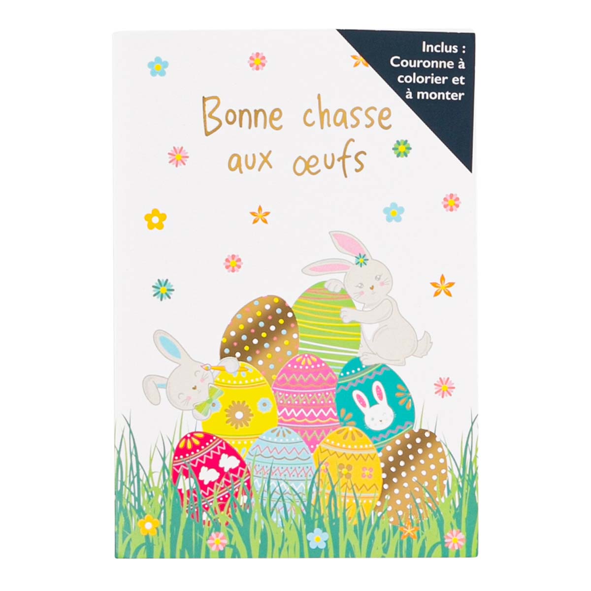 Carte de Pâques - Activité pour enfant - Couronne à monter