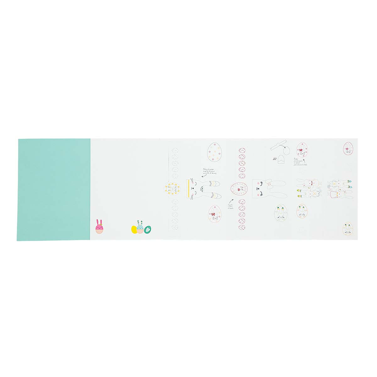 Carte de Pâques - Activité pour enfant - Décorations d'oeufs à colorier