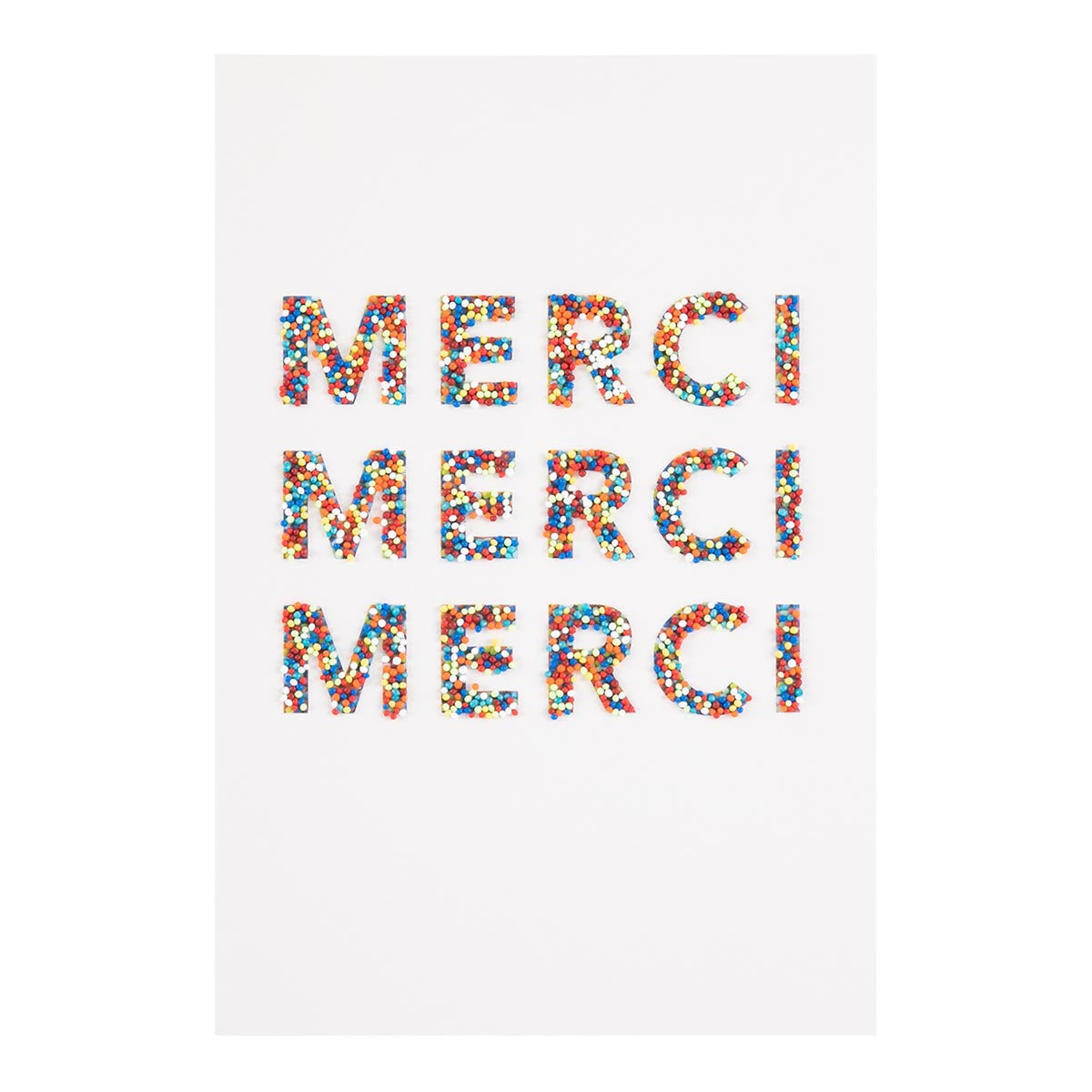 Carte Merci multicolore