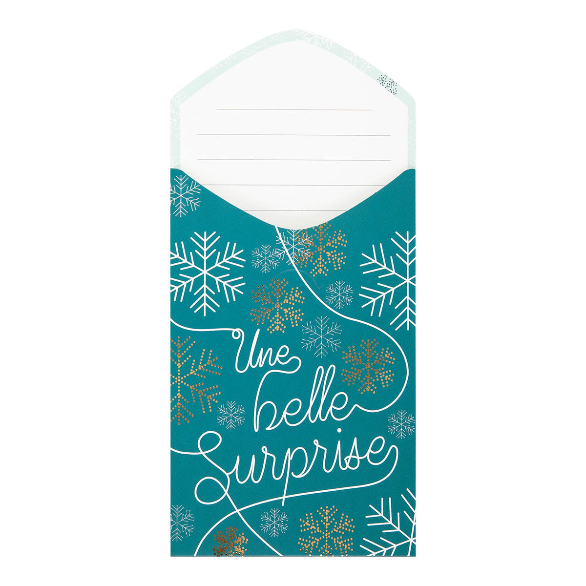 Carte de vœux Surprise Flocons