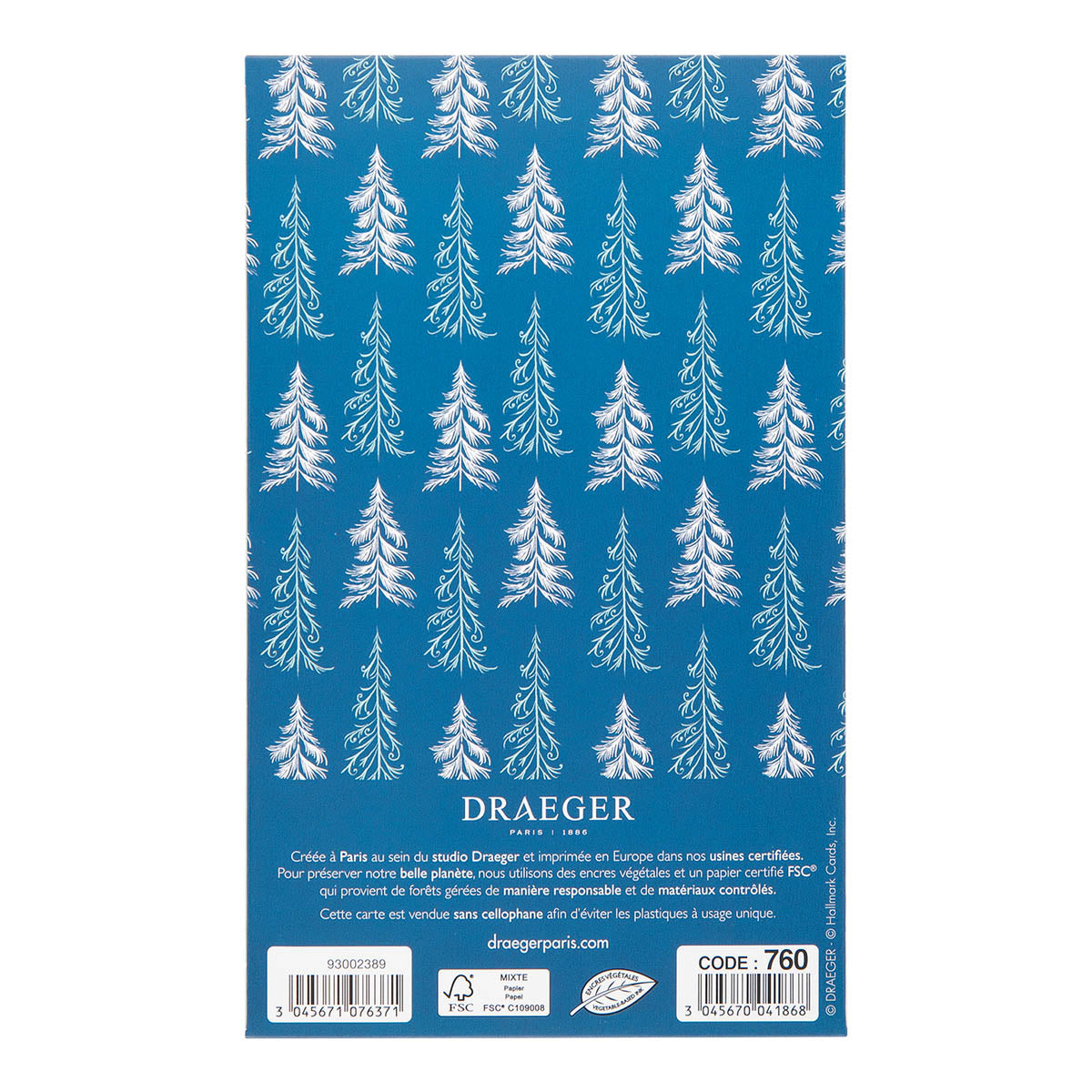 Carte de vœux Surprise Sapin Enneigé