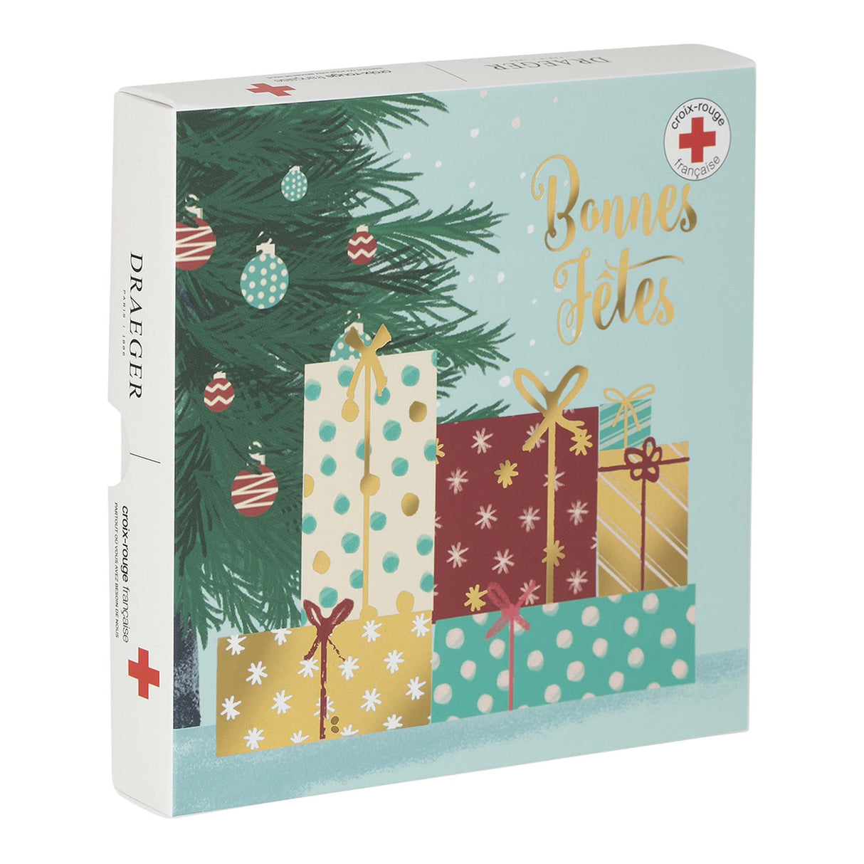 Carte de vœux Croix-Rouge Bonnes fêtes