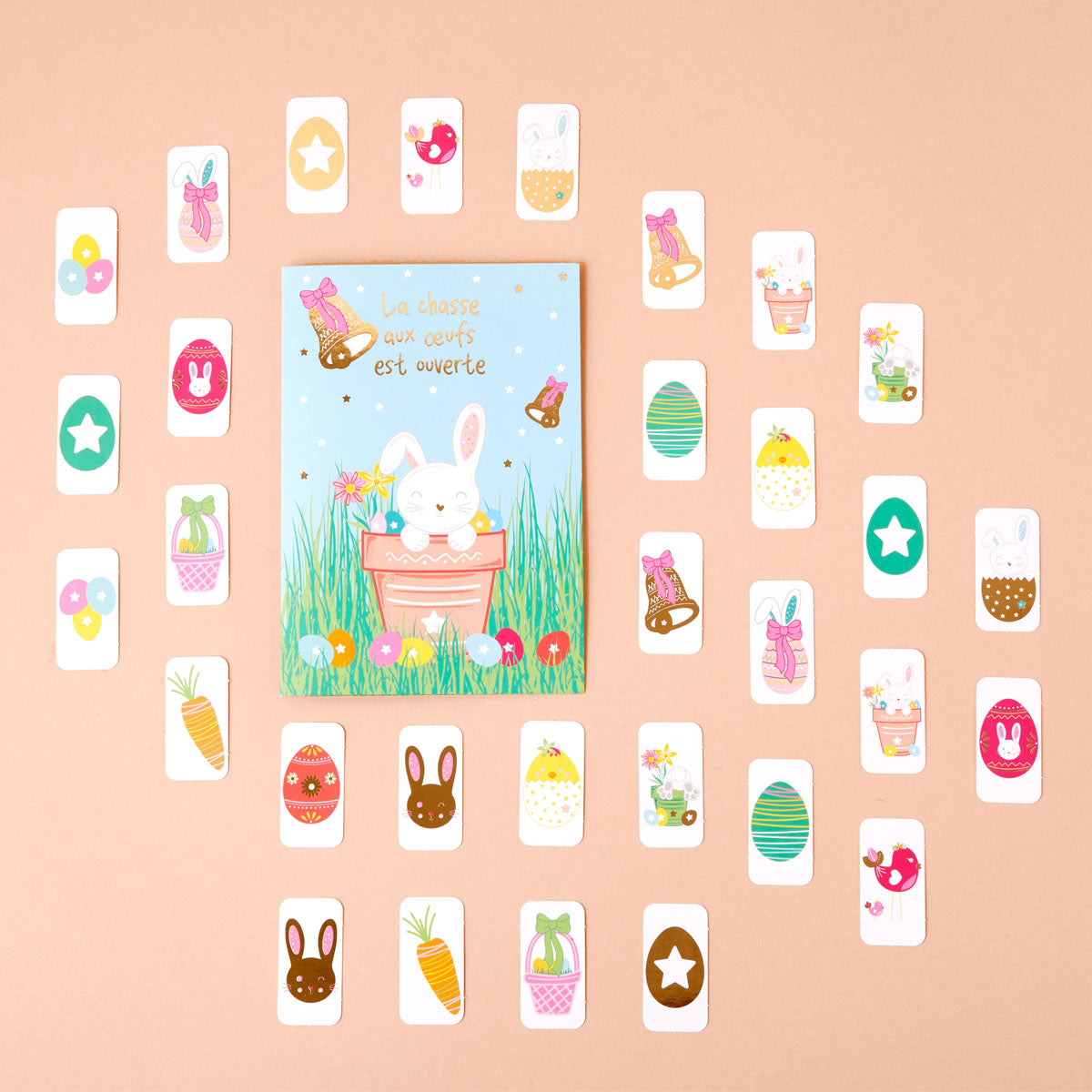 Easter card - Activity for children - Memory game