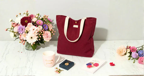 tote bag , mug rose charm, et carte vœux bonne fête maman , de DRAEGER PARIS