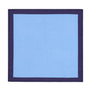 Pochette de costume en lin Bleu et bleu marine 1