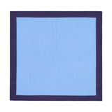 Pochette de costume en lin Bleu et bleu marine 1