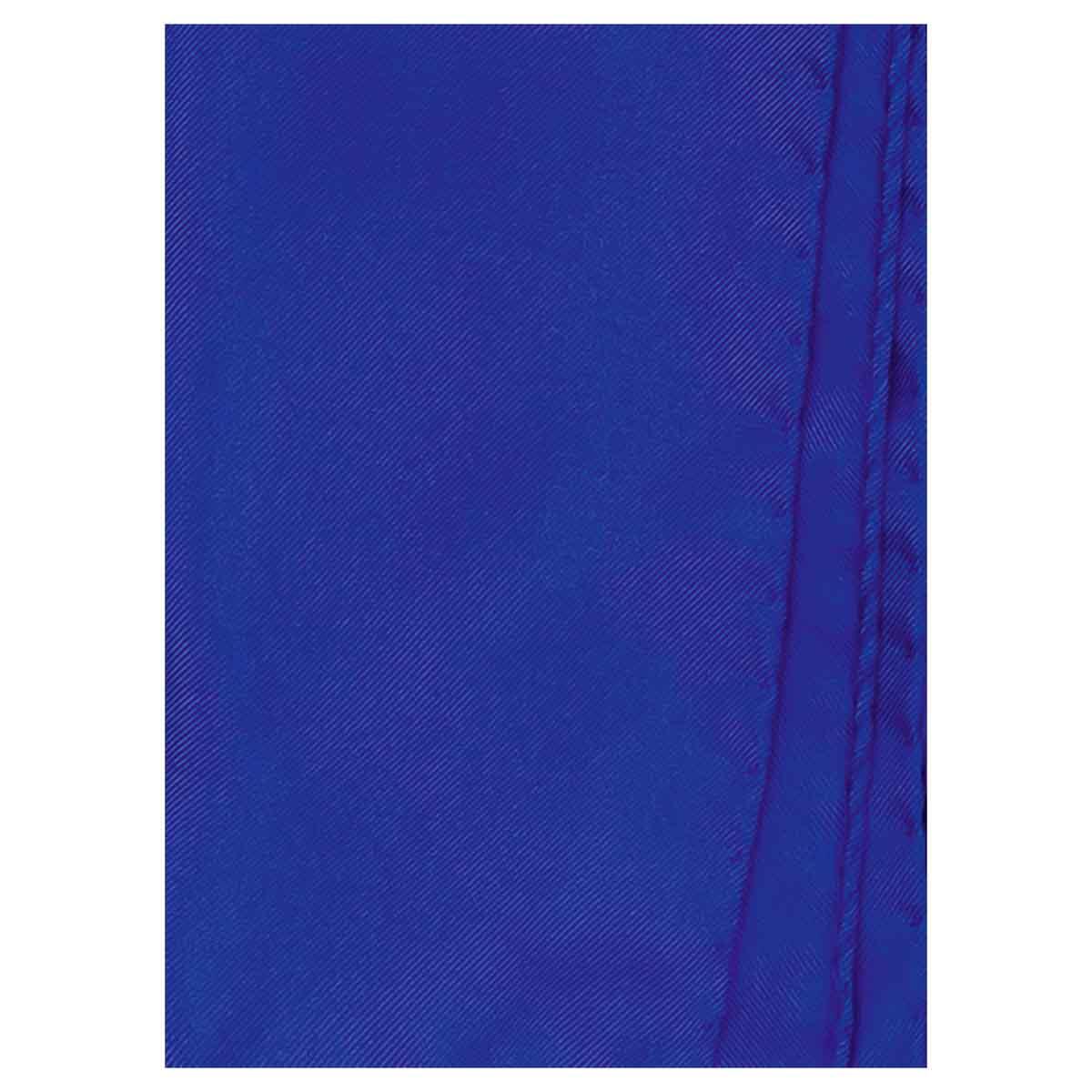 Pochette de costume en soie Bleu roi 1