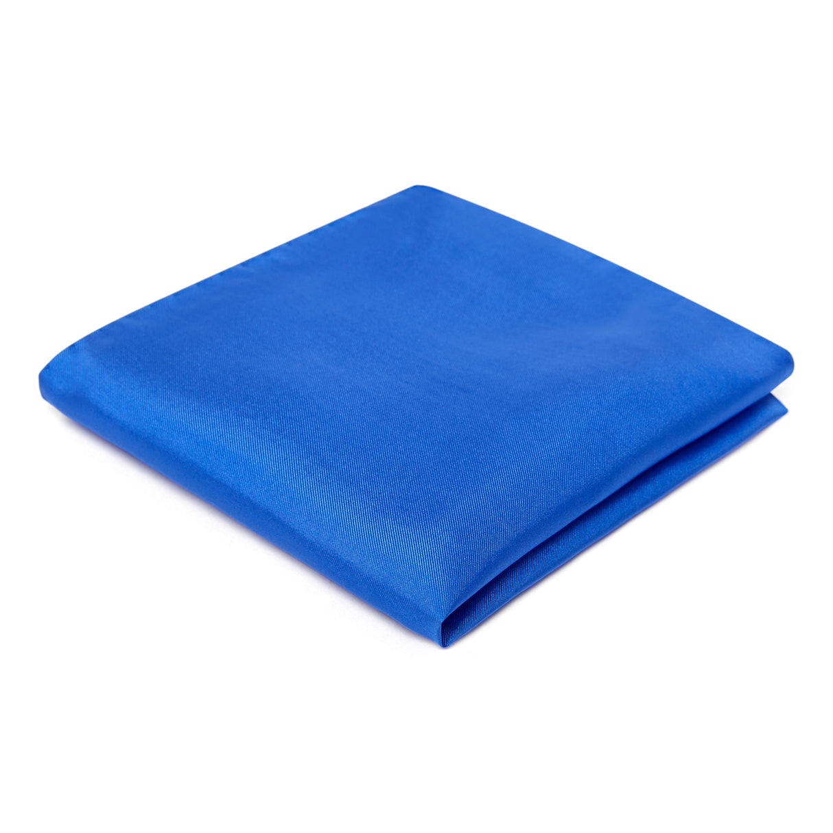 Pochette de costume en soie - bleu roi
