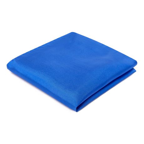 Pochette de costume en soie - bleu roi