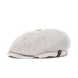 Gorra plana - Crema lisa - Talla única con elástico - Hombre - Draeger