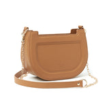 Bolso de mano Alice de piel en forma de media luna