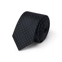 Cravate à motifs géométriques Noir blanc poids / 6cm 1