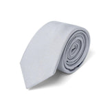 Cravate unie Gris natté / 6 cm 1