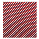 Cravate jacquard en soie Rayures rouge / 7 cm 1